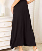 Full Size Soft Rayon Drawstring Waist Maxi Skirt Rayon - Body By J'ne