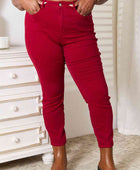 Full Size High Waist Tummy Control Skinny Jeans - Body By J'ne