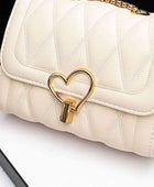 Heart Buckle PU Leather Crossbody Bag - Body By J'ne