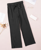 Tied High Waist Straight Pants - Body By J'ne