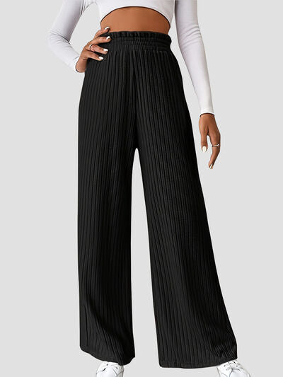 Ribbed High Waist Pants - Body By J'ne