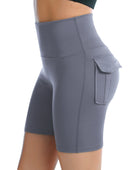 Pocketed High Waist Active Shorts - Body By J'ne
