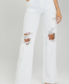 Lily High Rise Distressed Wide Leg Dad Jeans - Body By J'ne