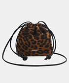 Drawstring Leopard Crossbody Bag - Body By J'ne
