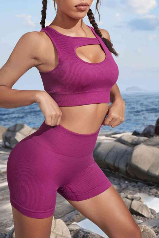 Cutout Two-Piece Sports Set - Body By J'ne