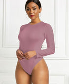 Round Neck Long Sleeve Bodysuit - Body By J'ne