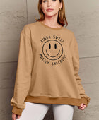 Full Size Smiling Face Graphic Sweatshirt - Body By J'ne