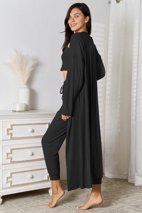 Cozy Outing Set with Cardigan - Body By J'ne