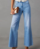 Buttoned Bootcut Jeans with Pockets - Body By J'ne