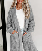 Cable-Knit Dropped Shoulder Cardigan - Body By J'ne