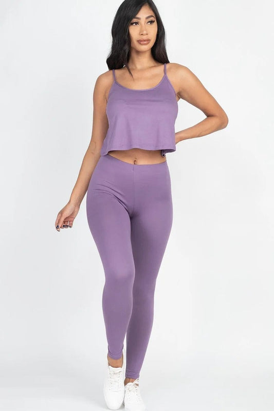 Cami Top And Leggings Set - Body By J'ne