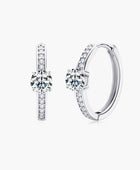 Carry Your Love 1 Carat Moissanite Platinum-Plated Earrings - Body By J'ne