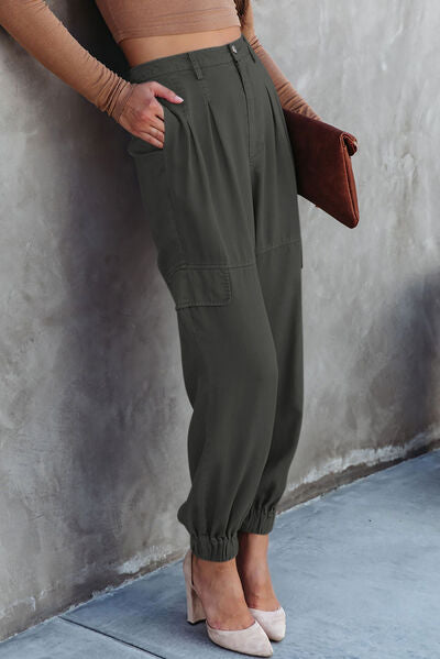 High Waist Cargo Pants - Body By J'ne