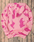 Printed Drawstring Kangaroo Pocket Hoodie - Body By J'ne