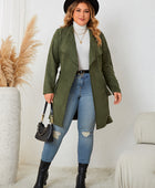 Plus Size Tie Back Trench Coat - Body By J'ne