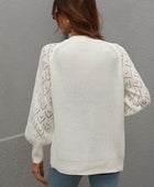 Rib-Knit Plunge Raglan Sleeve Cardigan - Body By J'ne