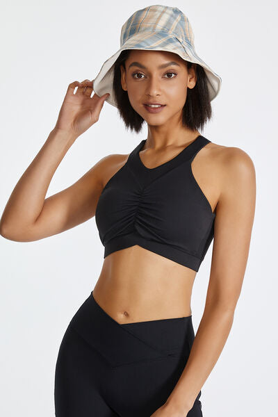 Ruched Crisscross Active Tank - Body By J'ne