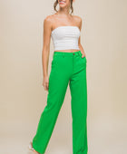 LOVE TREE High Waist Straight Pants - Body By J'ne