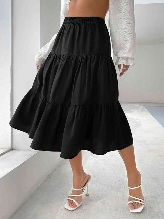 Tiered Midi Skirt - Body By J'ne