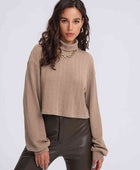 Turtleneck Long Sleeve Top - Body By J'ne