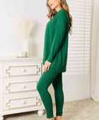 Lazy Days Full Size Long Sleeve Top and Leggings Set - Body By J'ne