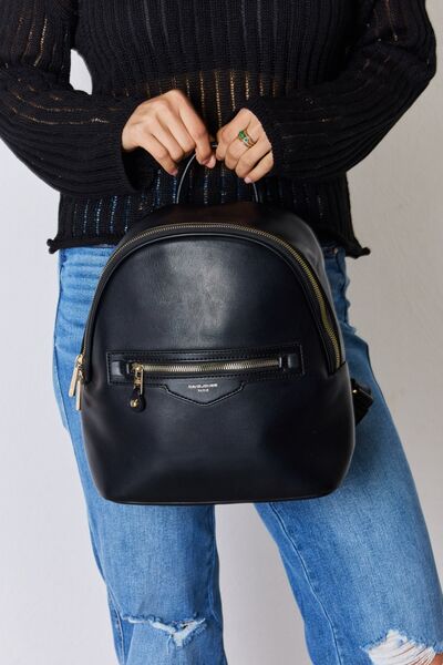 David Jones PU Leather Backpack - Body By J'ne