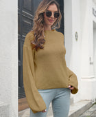 Round Neck Dropped Shoulder Sweater - Body By J'ne