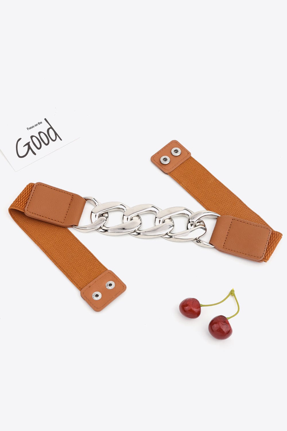 Chain Detail Elastic Belt - Body By J'ne