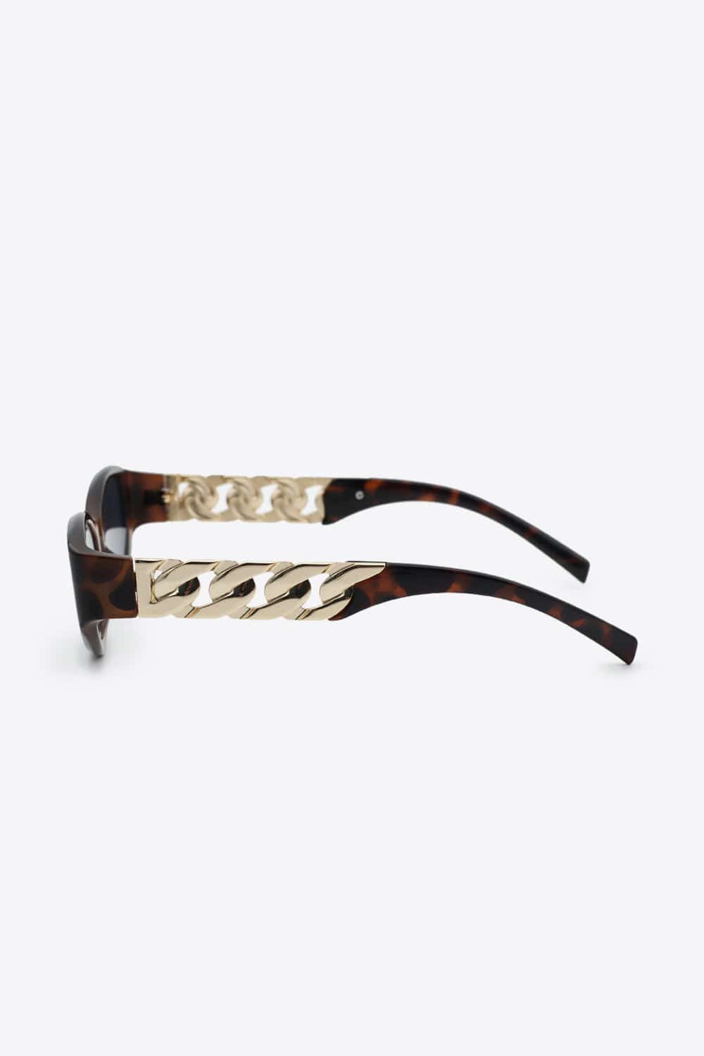 Chain Detail Temple Cat Eye Sunglasses - Body By J'ne