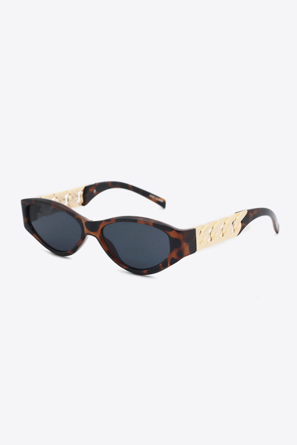 Chain Detail Temple Cat Eye Sunglasses - Body By J'ne