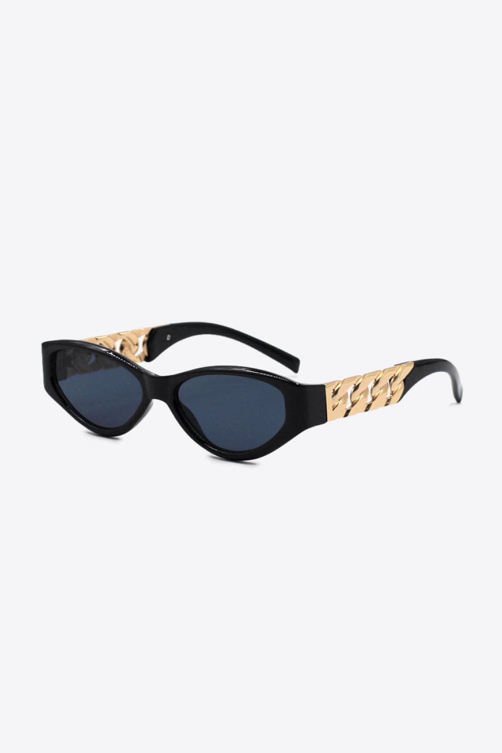 Chain Detail Temple Cat Eye Sunglasses - Body By J'ne
