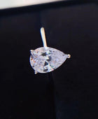 Classic Teardrop 2 Carat Moissanite Ring - Body By J'ne