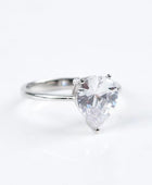 Classic Teardrop 2 Carat Moissanite Ring - Body By J'ne