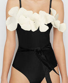 Contrast Flower Detail One-Piece Swimsuit - Body By J'ne