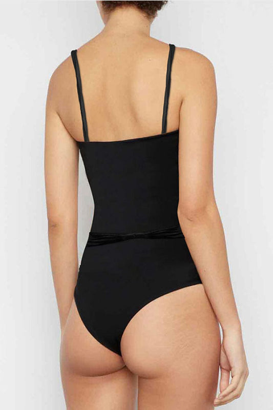 Contrast Flower Detail One-Piece Swimsuit - Body By J'ne