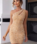 Contrast Sequin Sleeveless Mini Dress - Body By J'ne