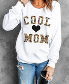 COOL MOM Heart Graphic Round Neck Sweatshirt - Body By J'ne