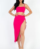 Crop Cami & Split Thigh Maxi Skirt Set - Body By J'ne