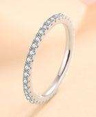 Curious Time 925 Sterling Silver Moissanite Ring - Body By J'ne