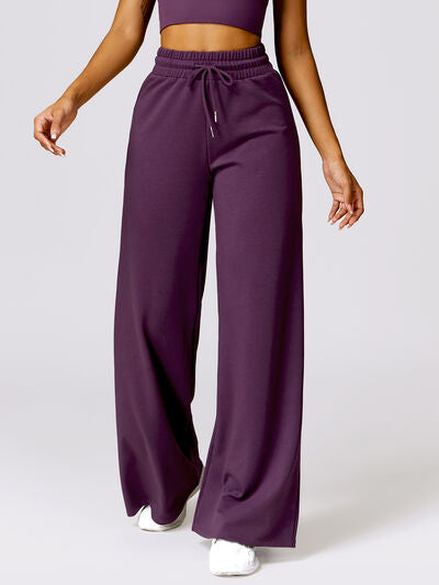 Drawstring High Waist Active Pants - Body By J'ne