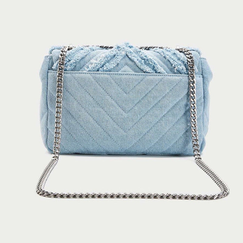 Denim Chain Bag - Body By J'ne