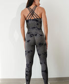 Printed Crisscross Wide Strap Jumpsuit - Body By J'ne