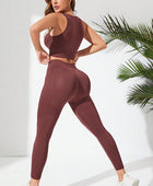 Ribbed Tank and Active Leggings Set - Body By J'ne