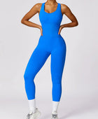 Cutout Racerback Active Jumpsuit - Body By J'ne