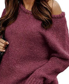 One Shoulder Long Sleeve Sweater - Body By J'ne