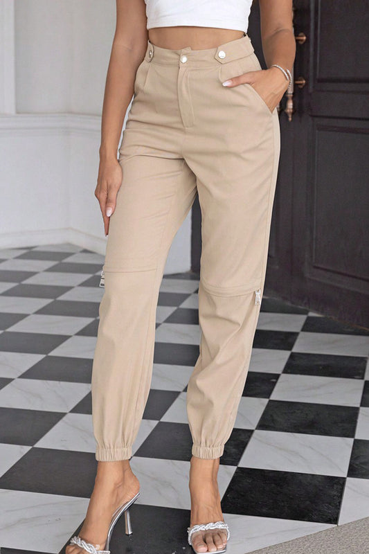 High Waist Pants with Pockets - Body By J'ne