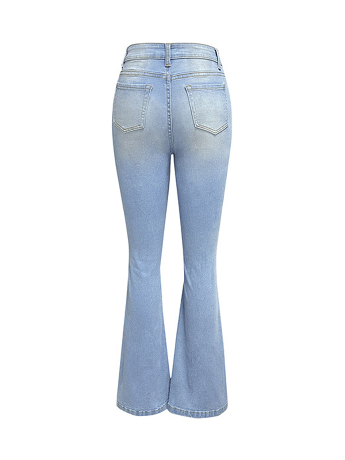 Distressed Bootcut Jeans with Pockets - Body By J'ne