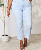 Utopia Full Size High Waist Straight Jeans - Body By J'ne