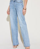 Judy Blue Full Size V Front Waistband Straight Jeans - Body By J'ne