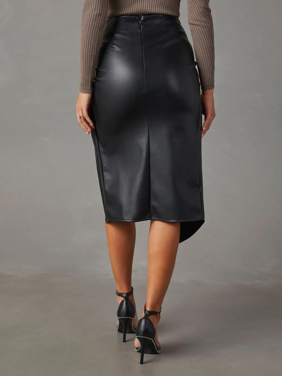Twist Detail High Waist Skirt - Body By J'ne